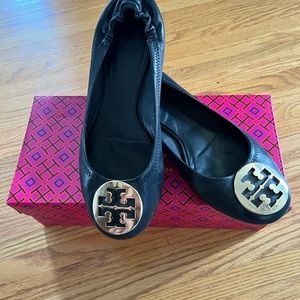 Classic Tory Burch Minnie Ballet Flats, Size 10